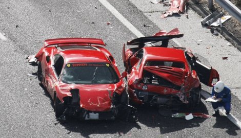 auto Lančani sudar u Japanu